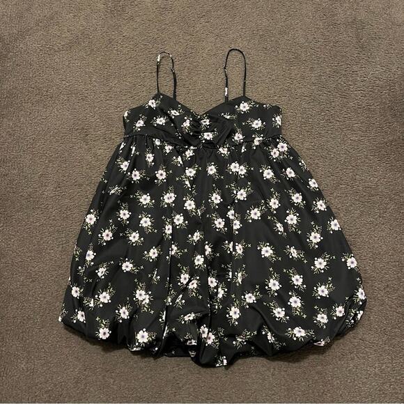 Free People In A Bubble Mini Dress In Black - Picture 4 of 9